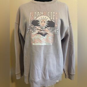 Island Life Graphic Sweatshirt